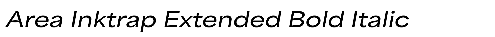Area Inktrap Extended Bold Italic image
